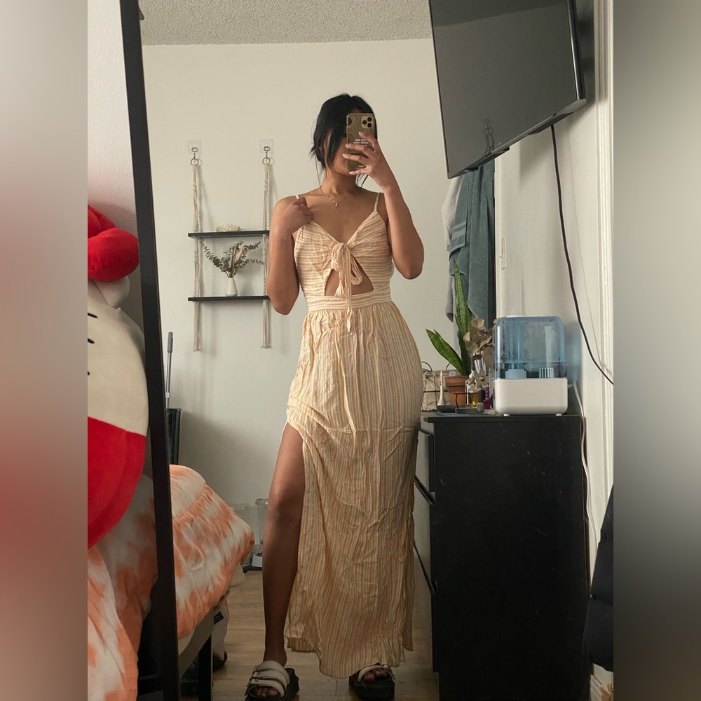 Maxi slit dress